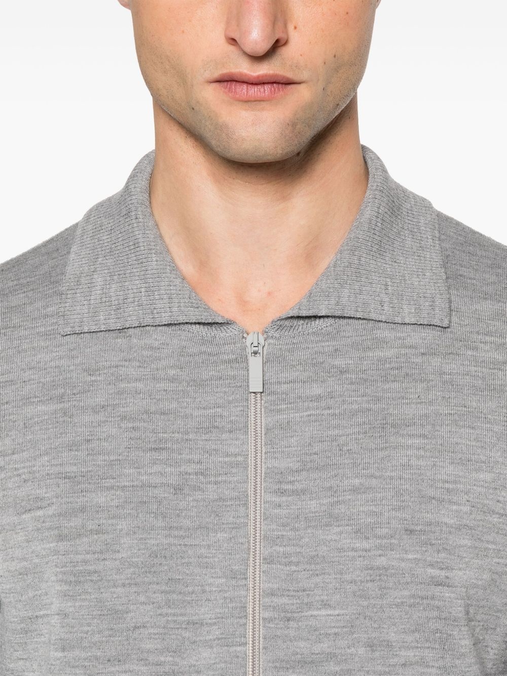 4-Bar stripe zipped polo shirt - 4