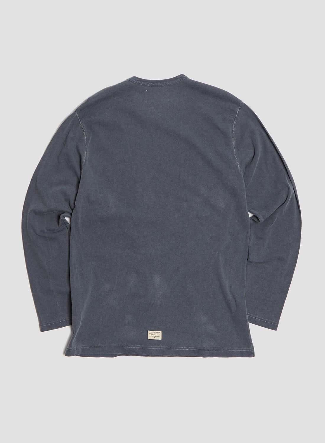 Embroidered Arrow Long Sleeve Tee in Navy - 4