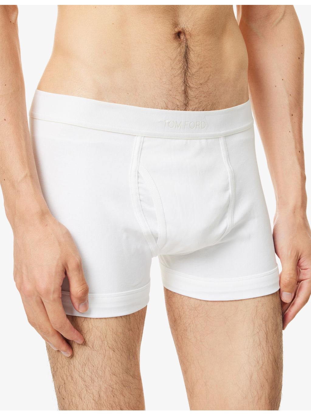 Branded-Waistband Cotton-Stretch Boxer Briefs - 4