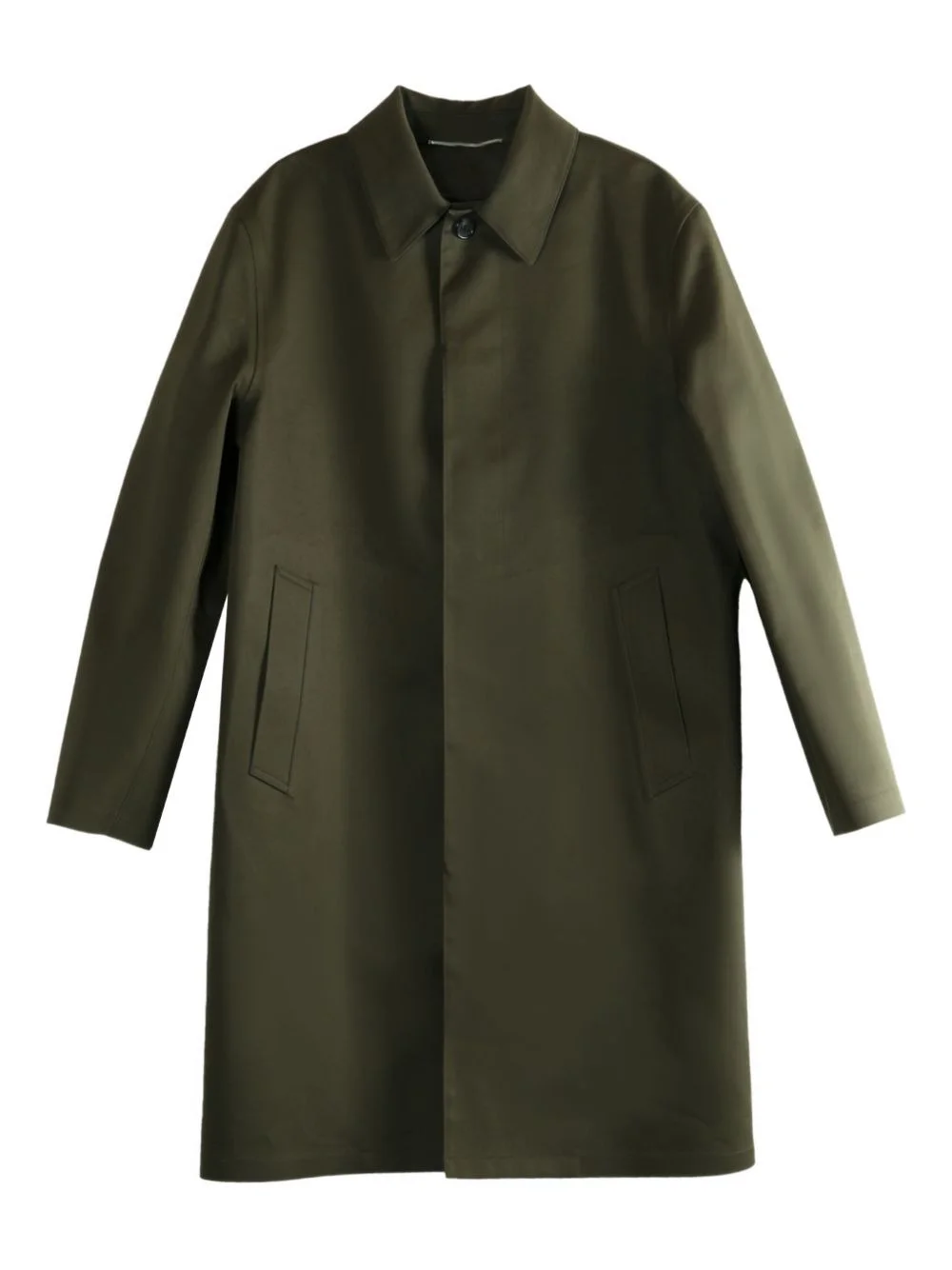buttoned flap-pocket coat - 1