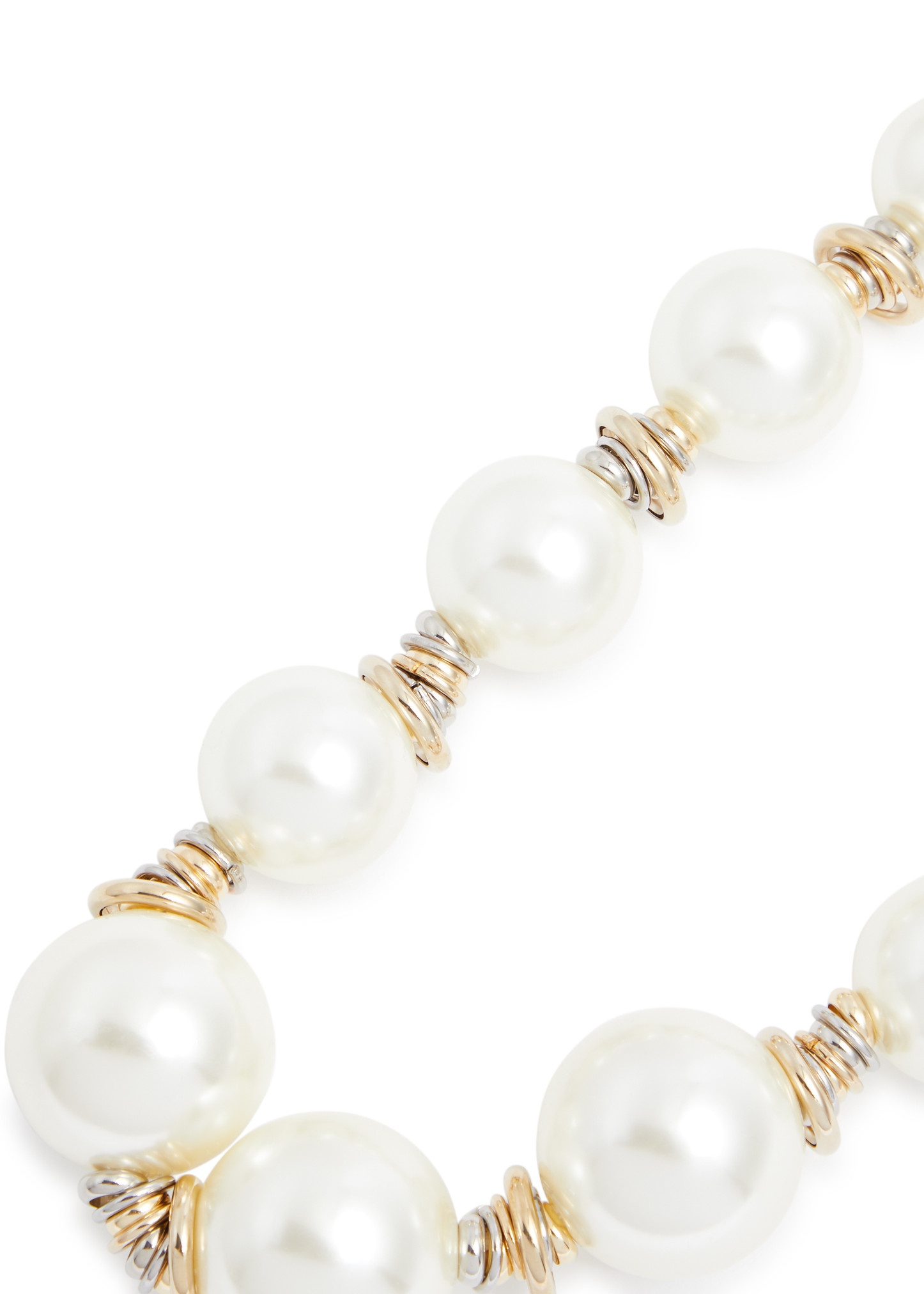 Miranda faux pearl-embellished necklace - 3
