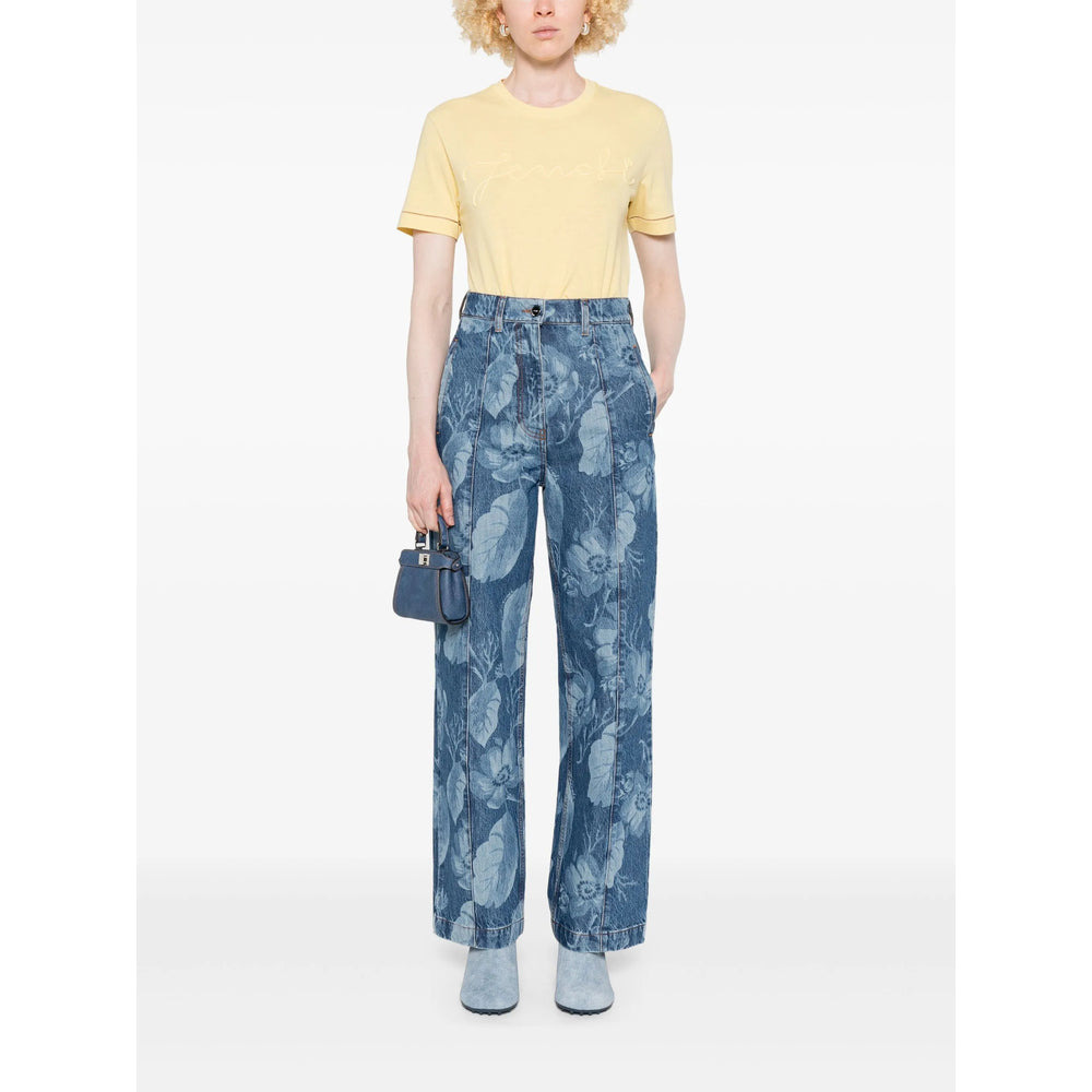 Fendi Yellow Tops - T-Shirts & Jerseys Women - 5