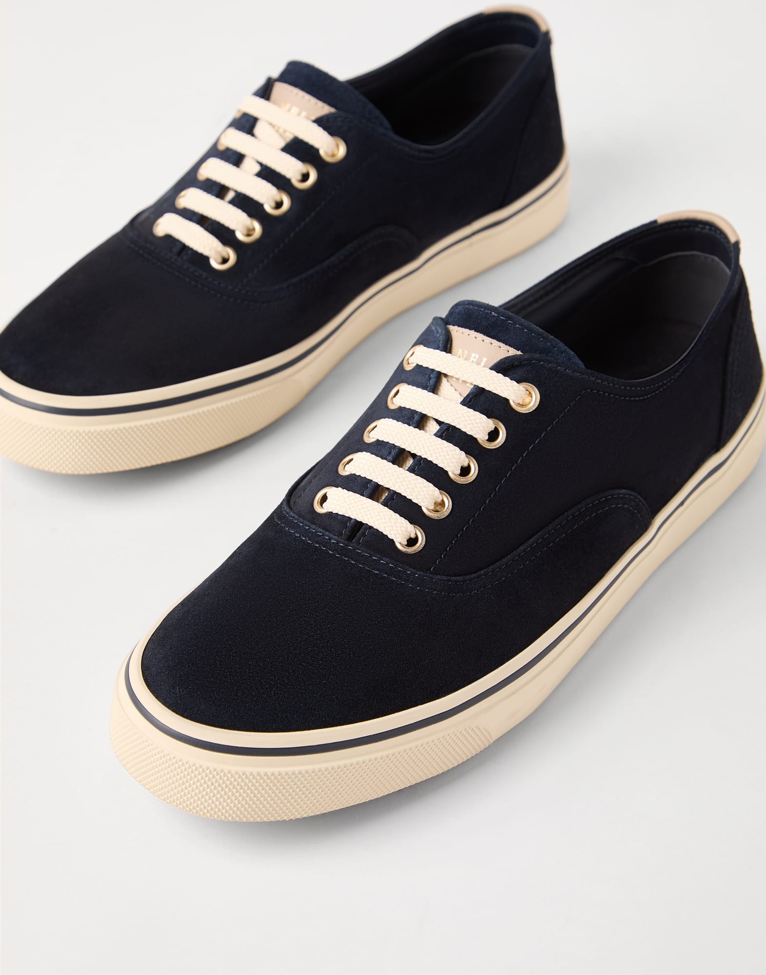 Reversed calfskin sneakers - 3