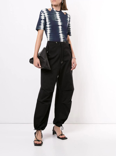 Dion Lee tie-dye cut-out T-shirt outlook