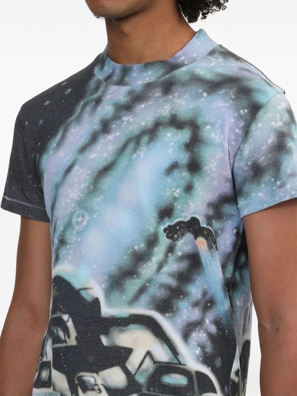 space-print t-shirt - 5