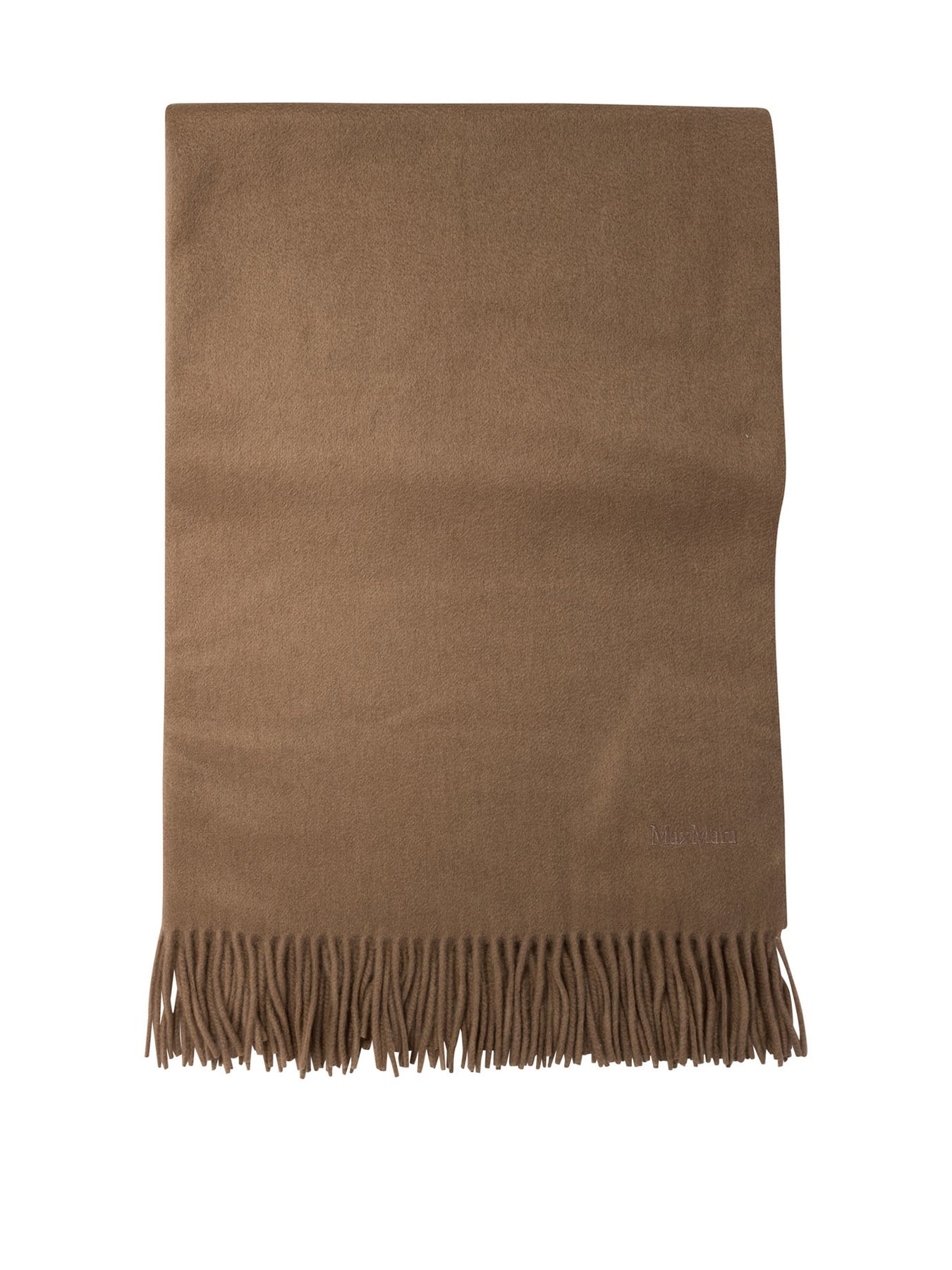 Cashmere Stole With Embroidery Scarves Brown - 1