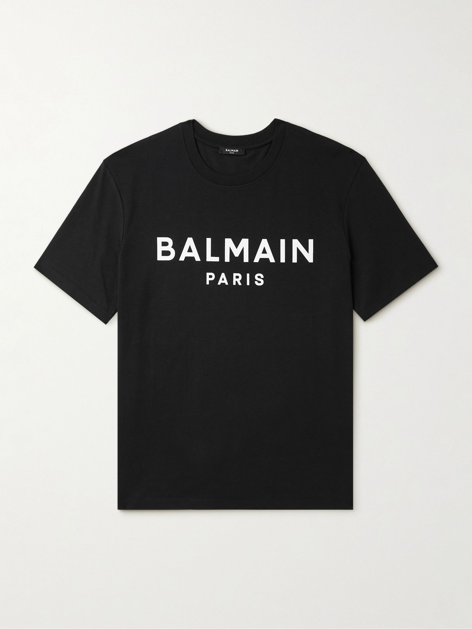 Logo-Print Organic Cotton-Jersey T-Shirt Black - 1