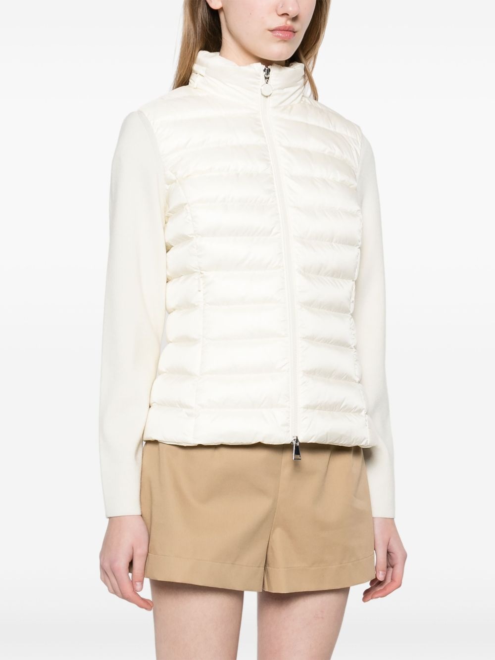 logo-patch padded jacket - 3