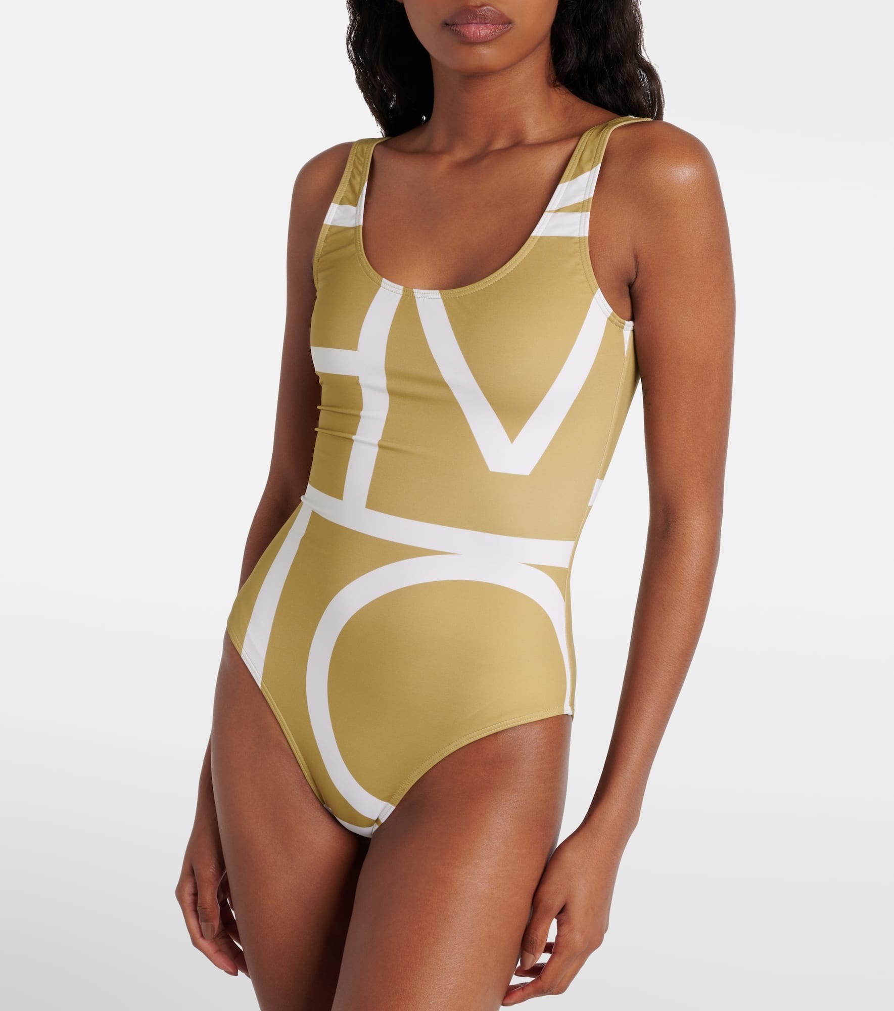 Monogram swimsuit - 2