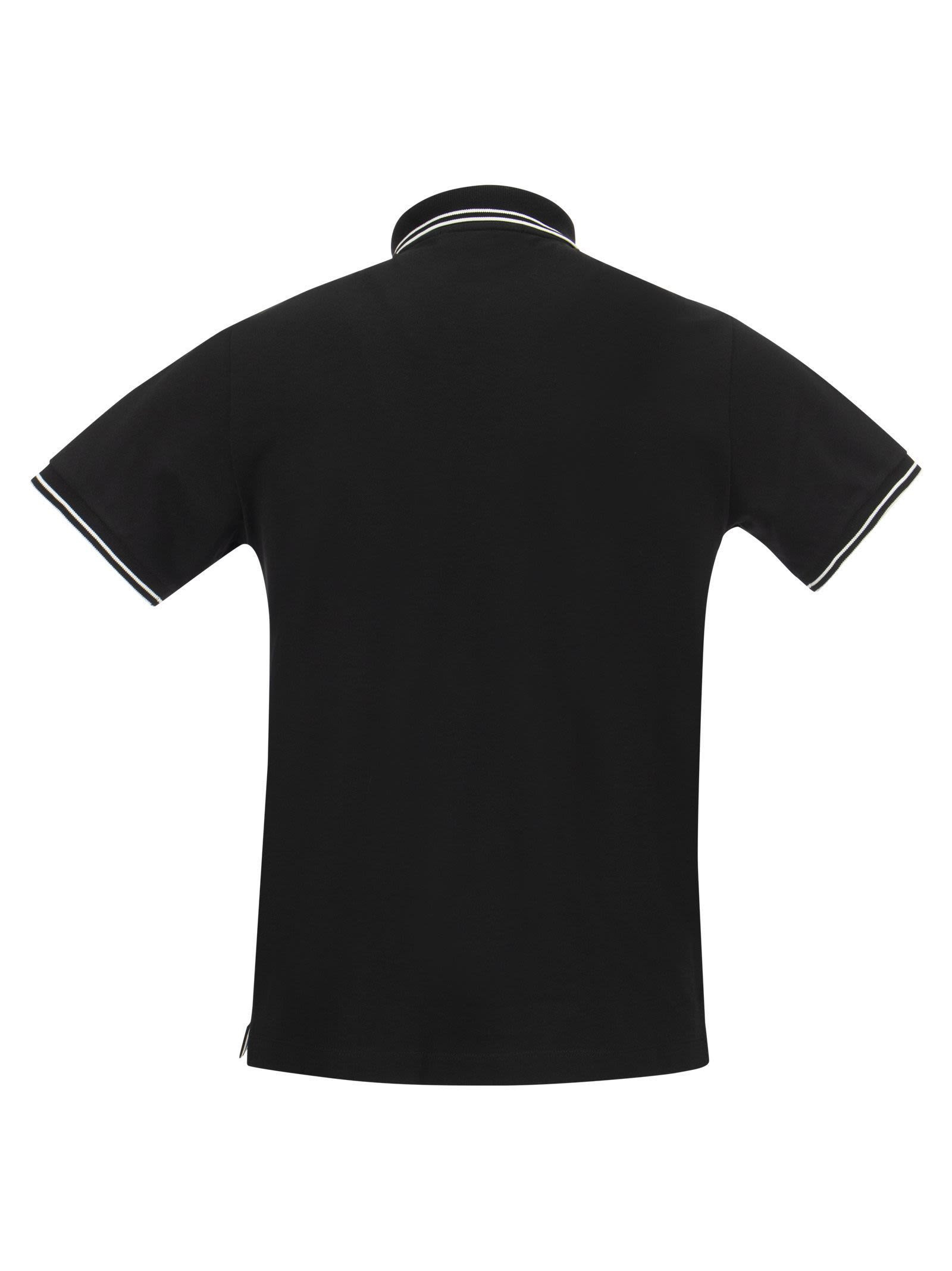 Stone Island Men Slim Cotton Polo Shirt - 2