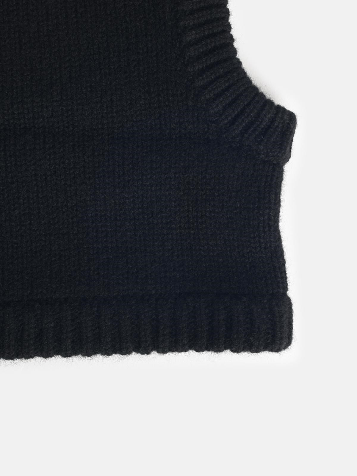 'ASTRI' BLACK CASHMERE BALACLAVA - 3