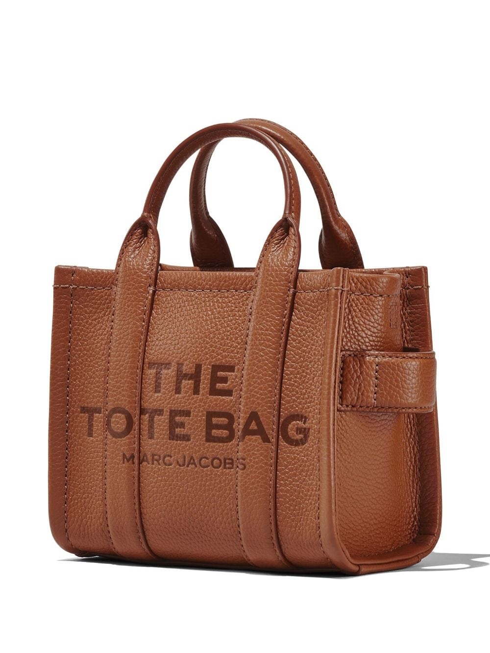 micro leather tote bag - 6