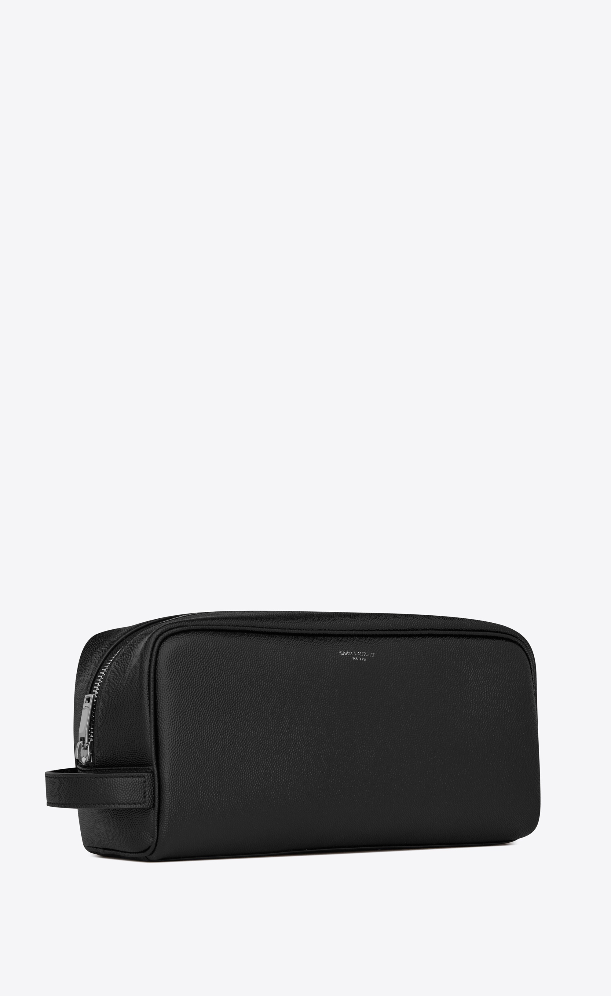 grooming case in grain de poudre embossed leather - 5