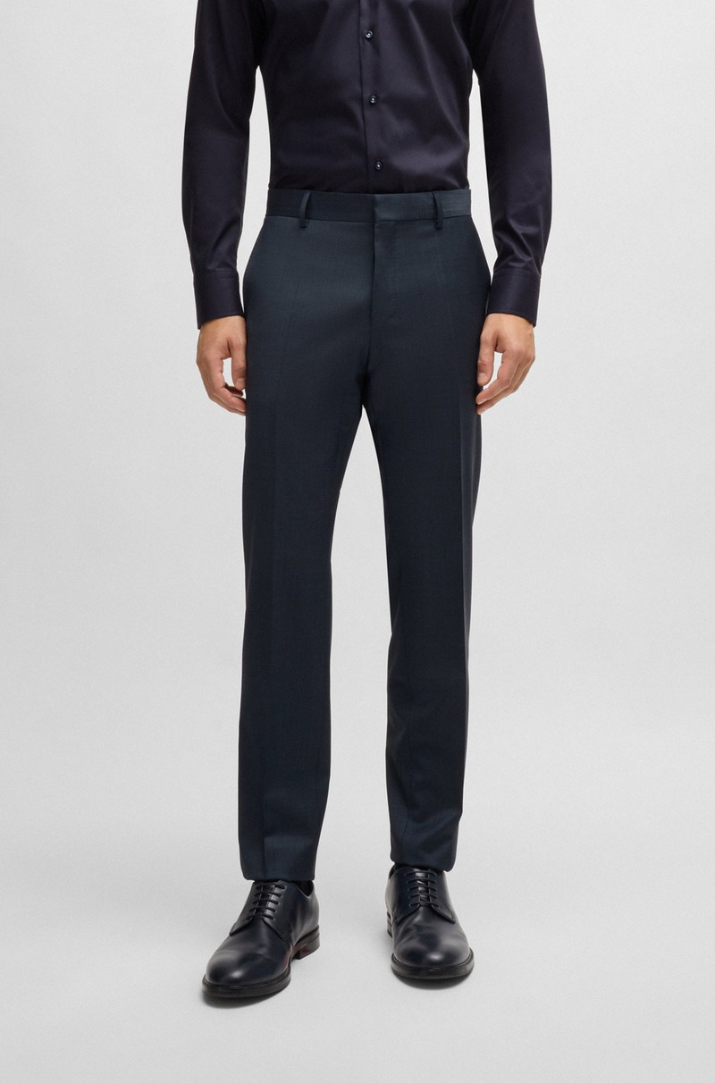 SLIM-FIT SUIT IN MICRO-PATTERNED WOOL 6