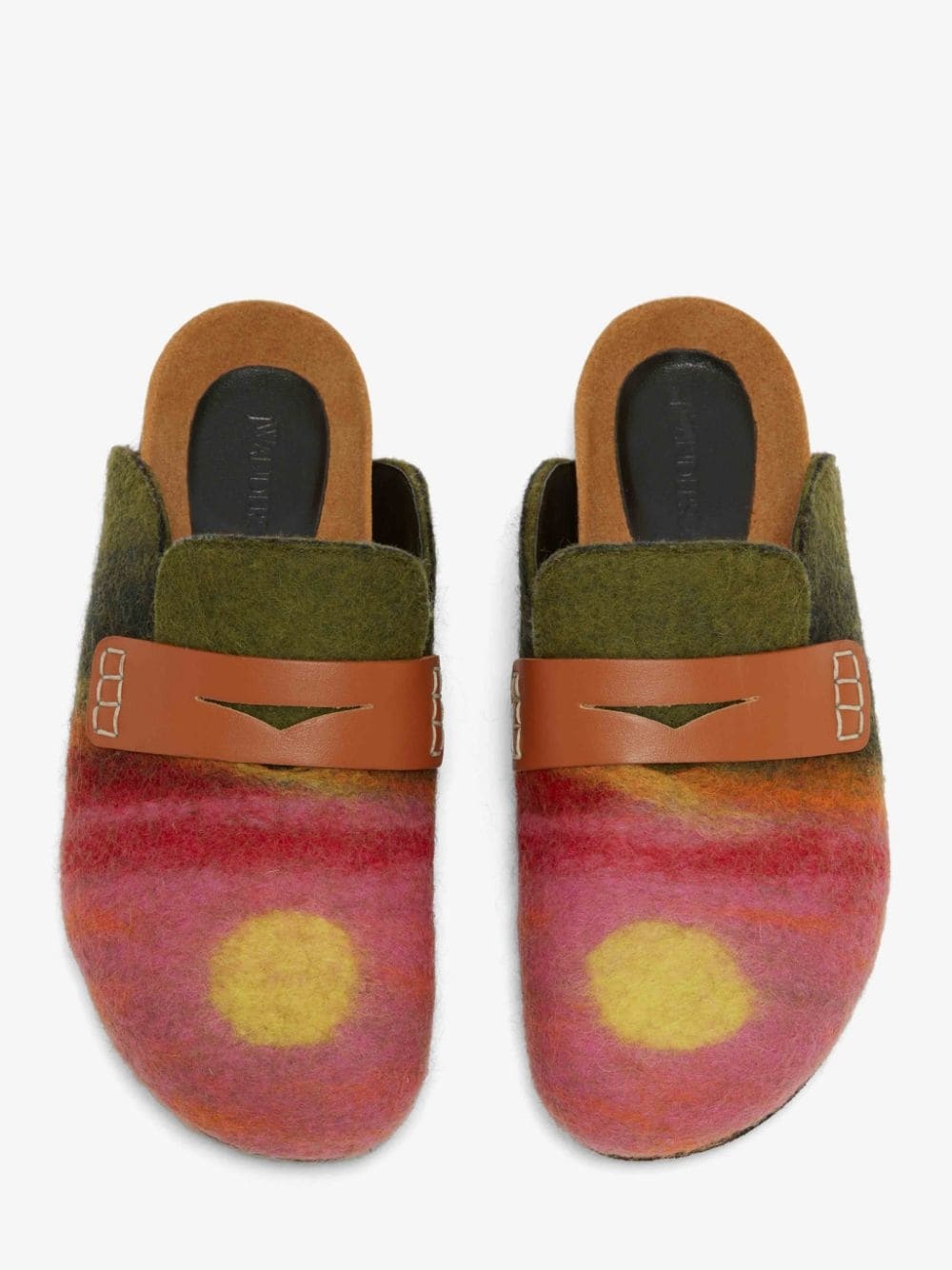 WOMEN’S SUNSET LANDSCAPE FELT LOAFER MULES - 3