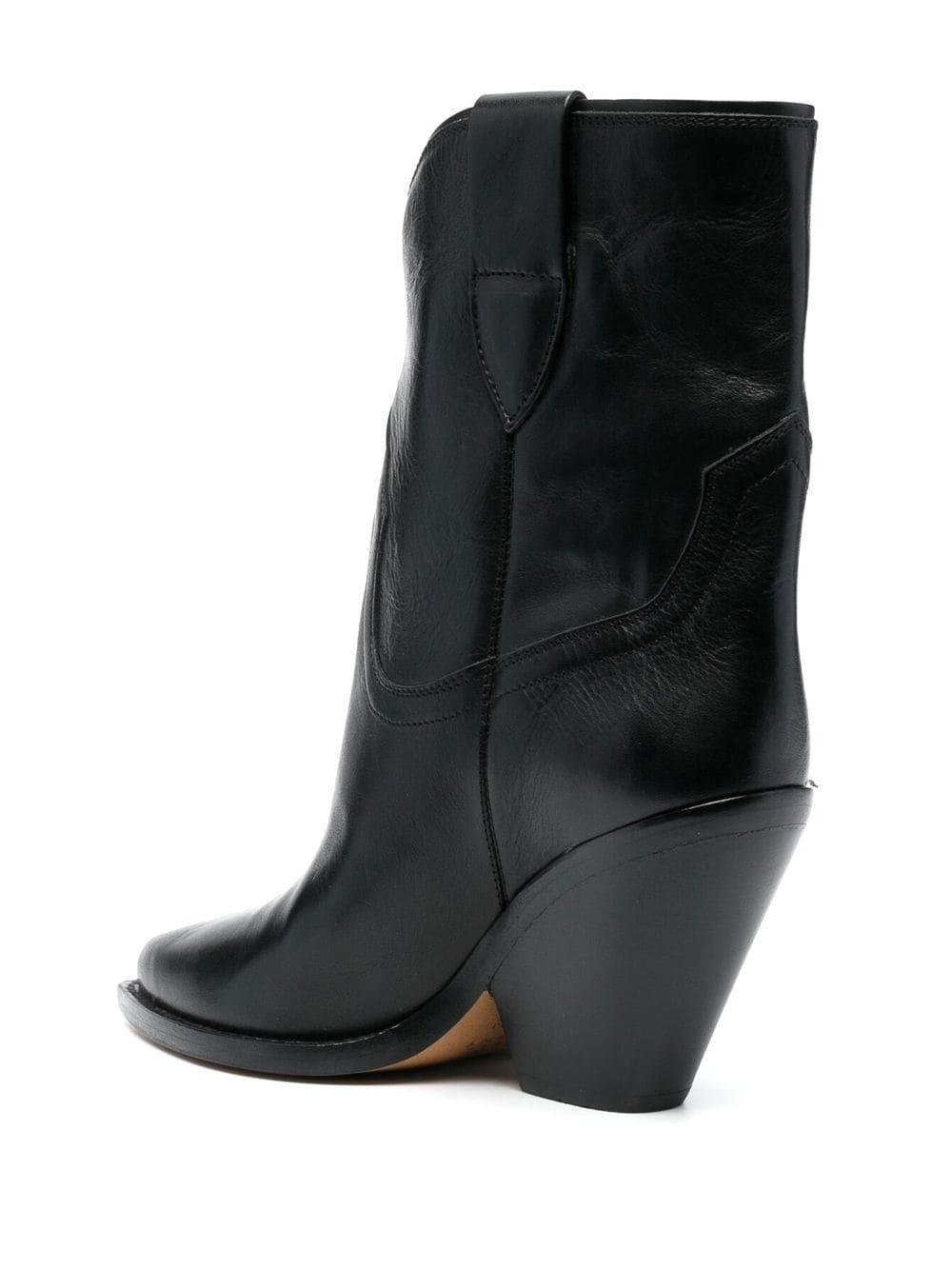 90mm leather boots - 3