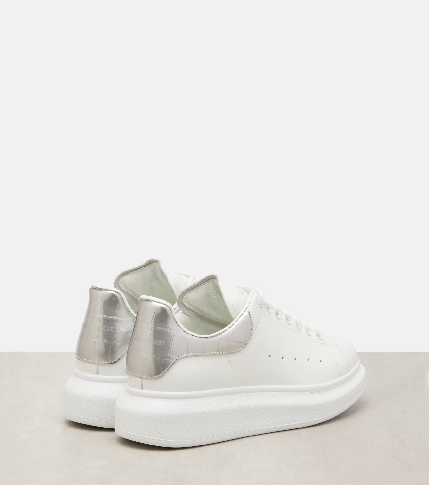 Oversized leather sneakers - 2