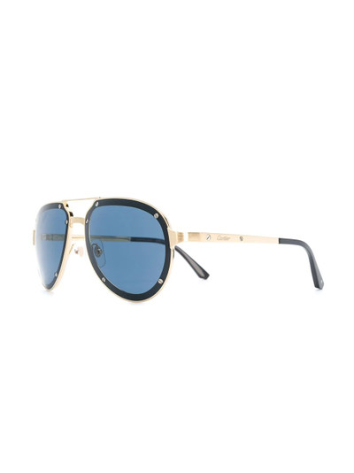 Cartier tinted aviator sunglasses outlook