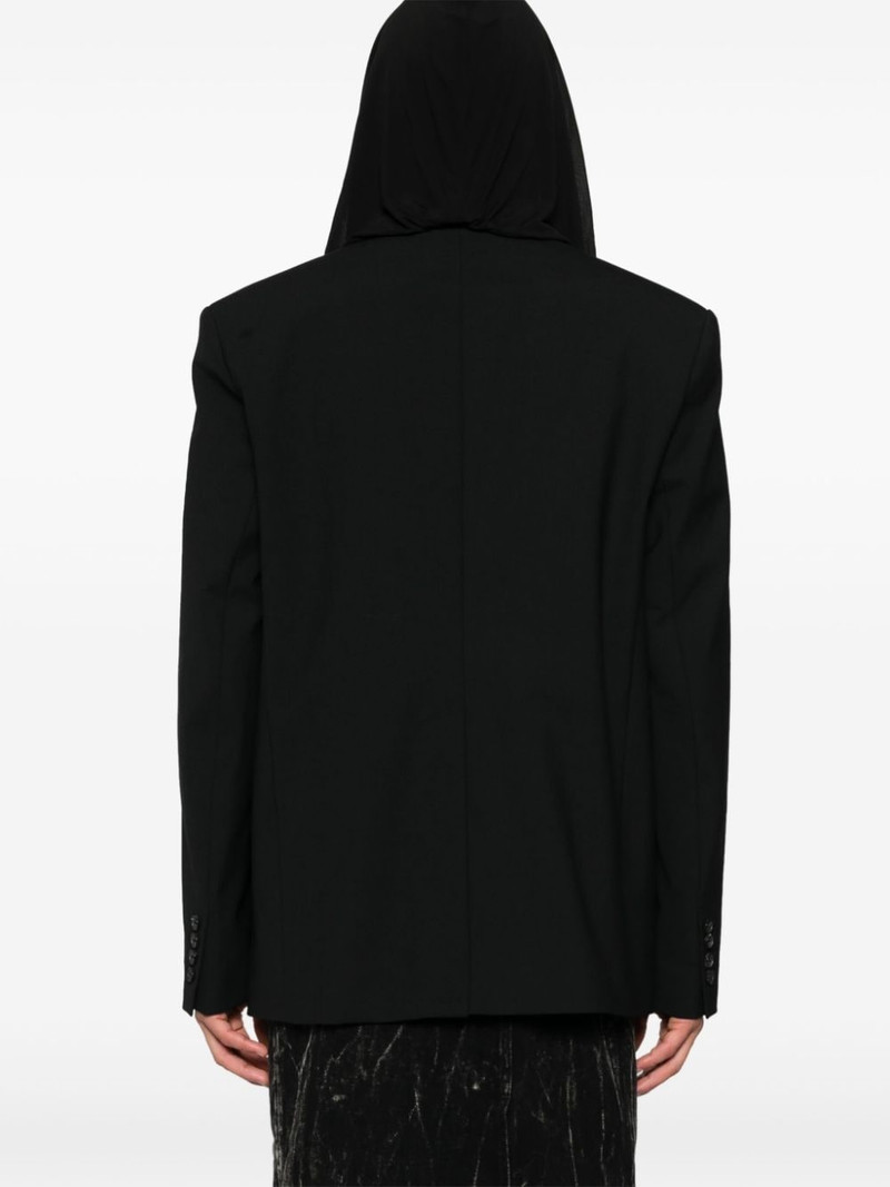 draped hooded blazer 4