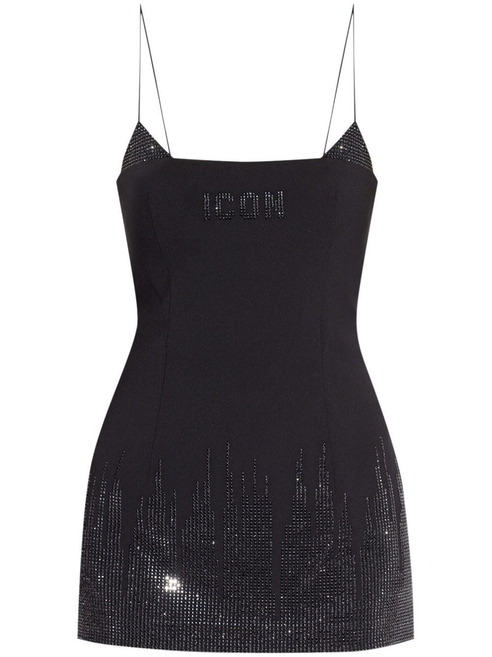 Icon rhinestone-embellished mini dress - 1