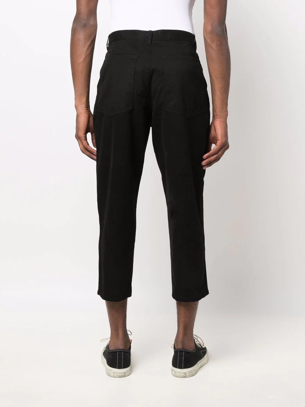 cropped slim-fit trousers - 4