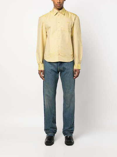 Martine Rose long-sleeved metallic shirt outlook