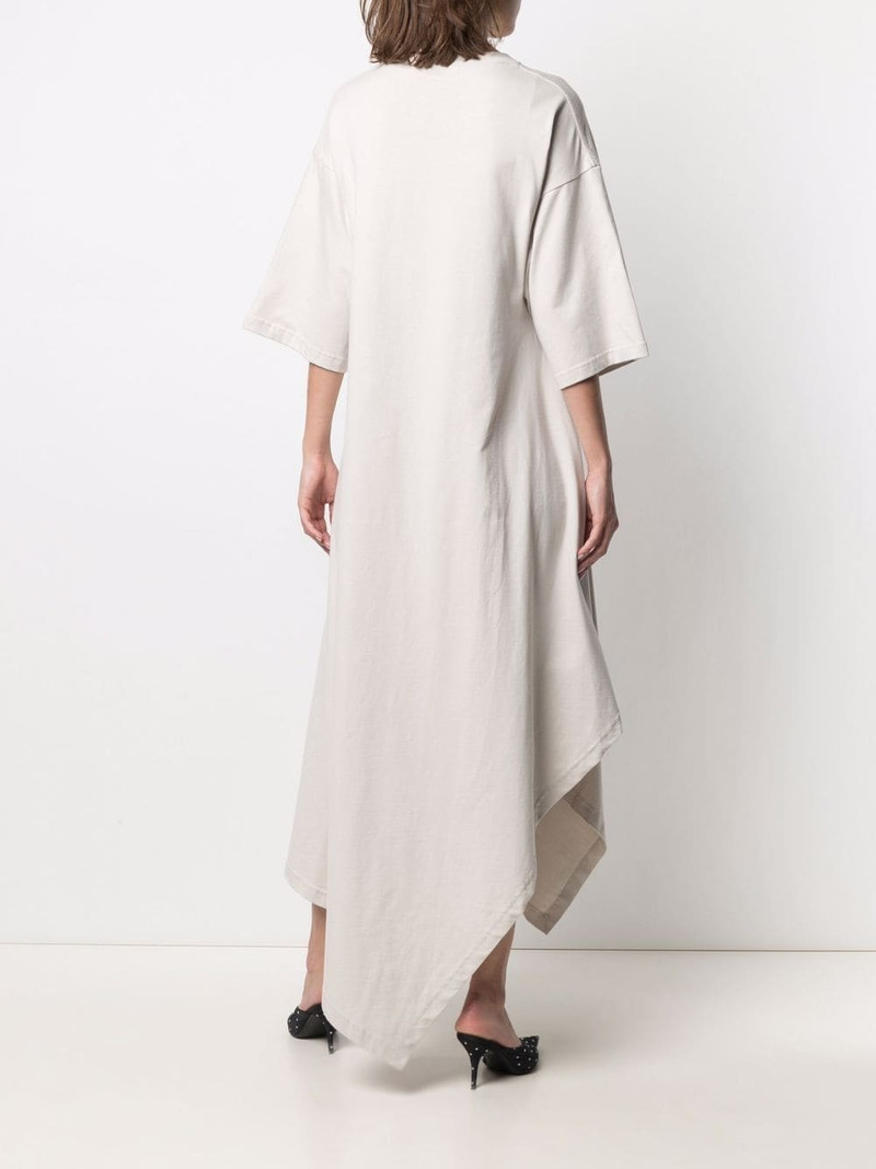 asymmetric-hem T-shirt dress 4