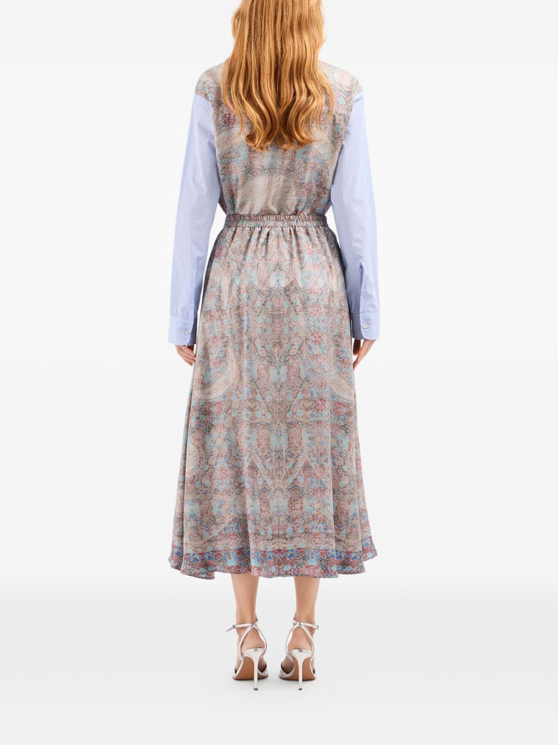 Aloe A-line printed midi skirt 4