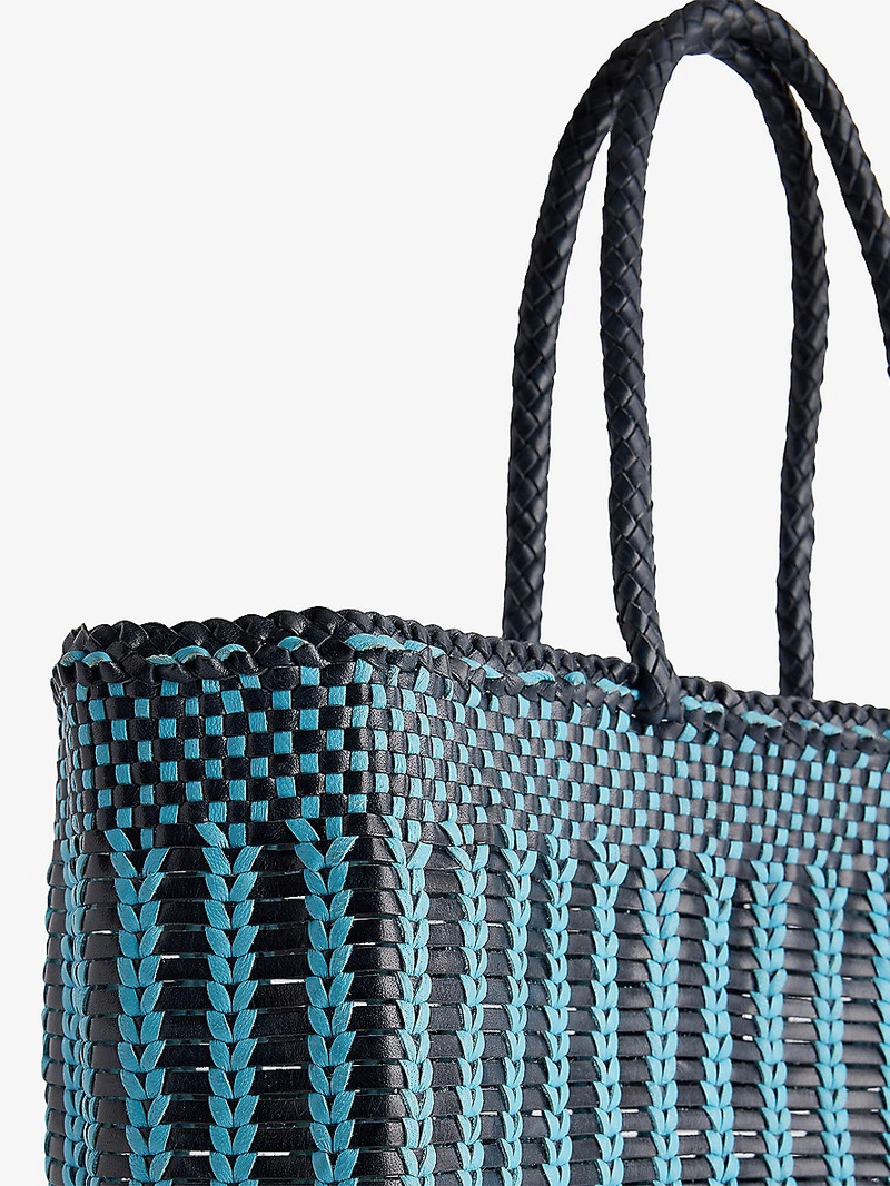 DRAGON DIFFUSION Bali Basket Leather Tote Bag outlook
