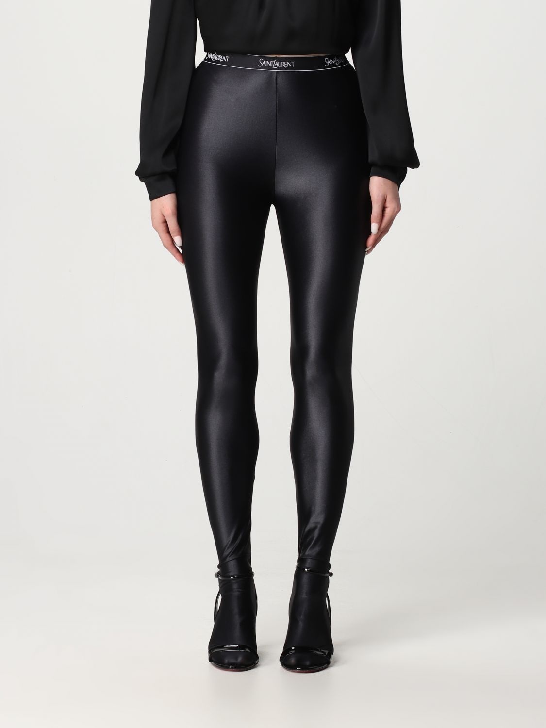 SAINT LAURENT Saint Laurent pants in shiny jersey | giglio