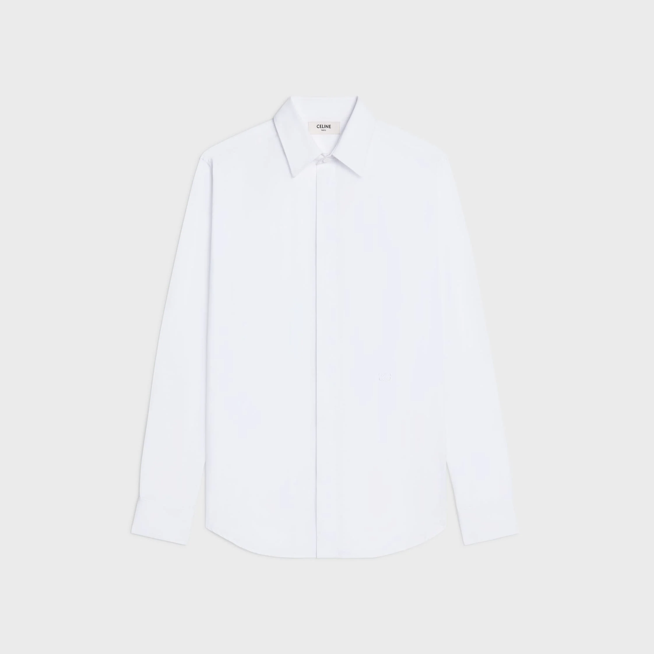 loose shirt in cotton poplin - 1
