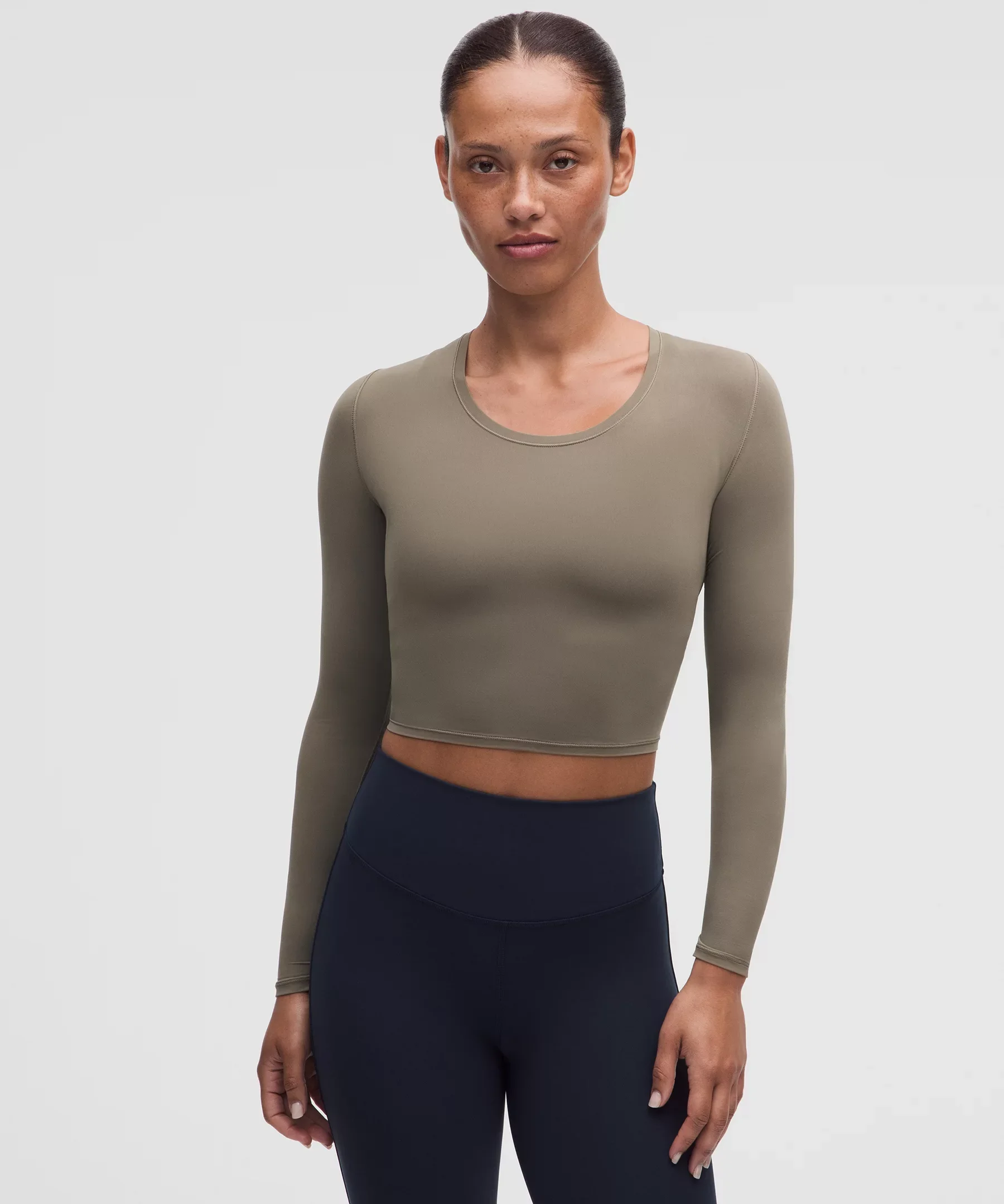 Unrestricted Power Cropped Long-Sleeve Shirt - 1