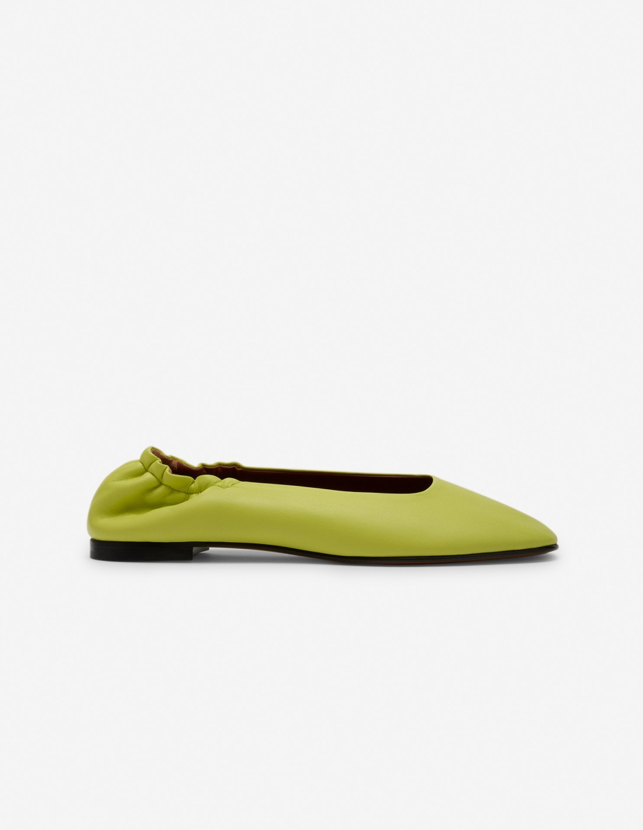 LEATHER FLAT BALLERINA - 1