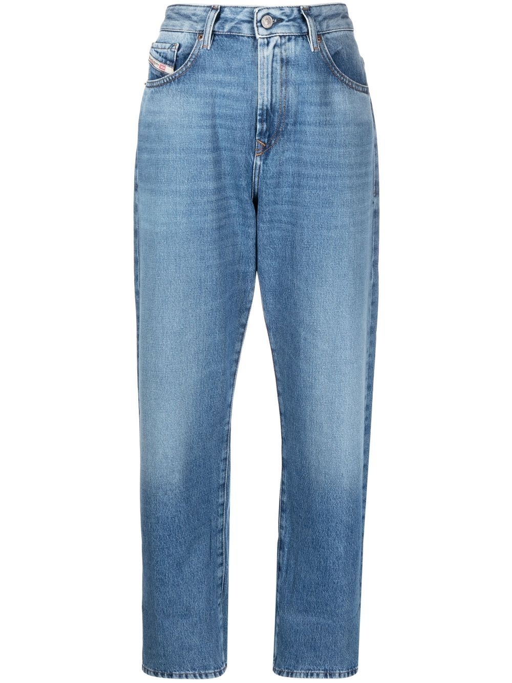 1999 cropped straight-leg jeans - 1