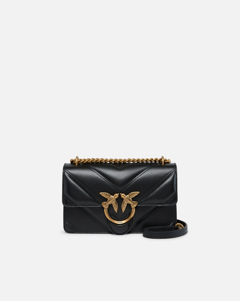 LOVE BAG MINI CHEVRON-QUILTED NAPPA LEATHER CROSSBODY BAG 1