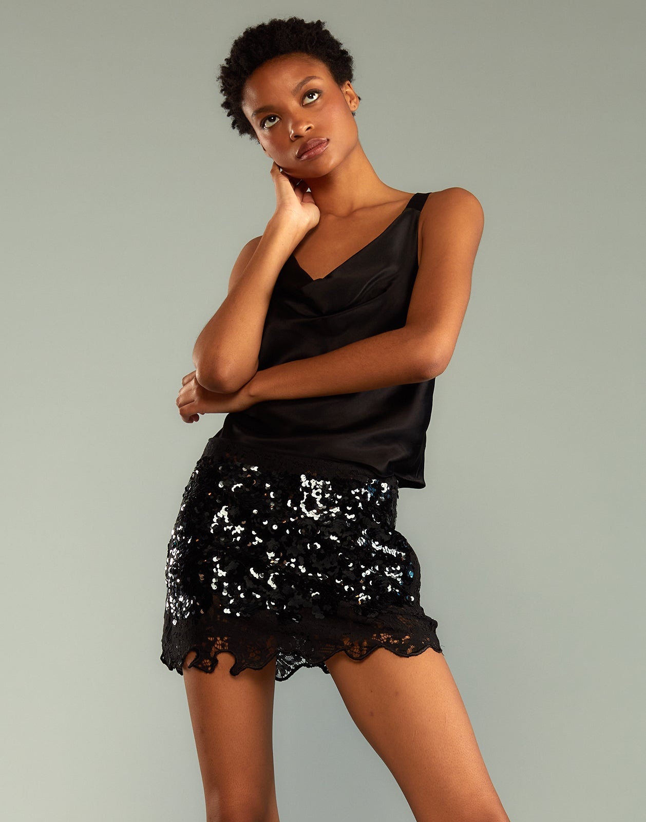 The Cosmo Sequin Skirt - 6