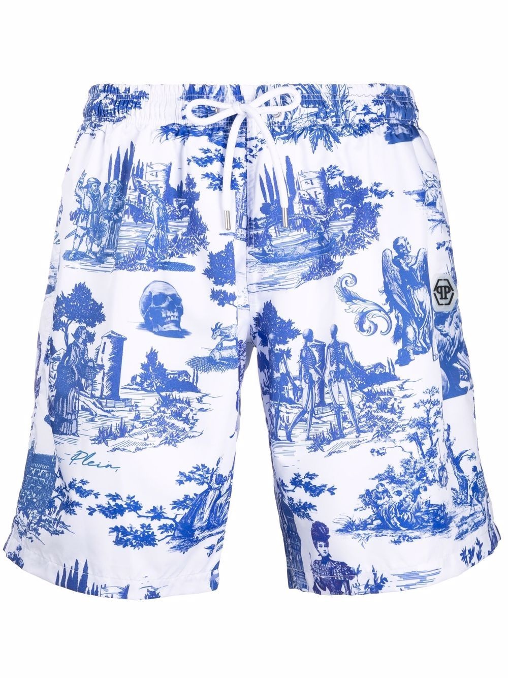 PLEIN-air-print swim shorts - 1