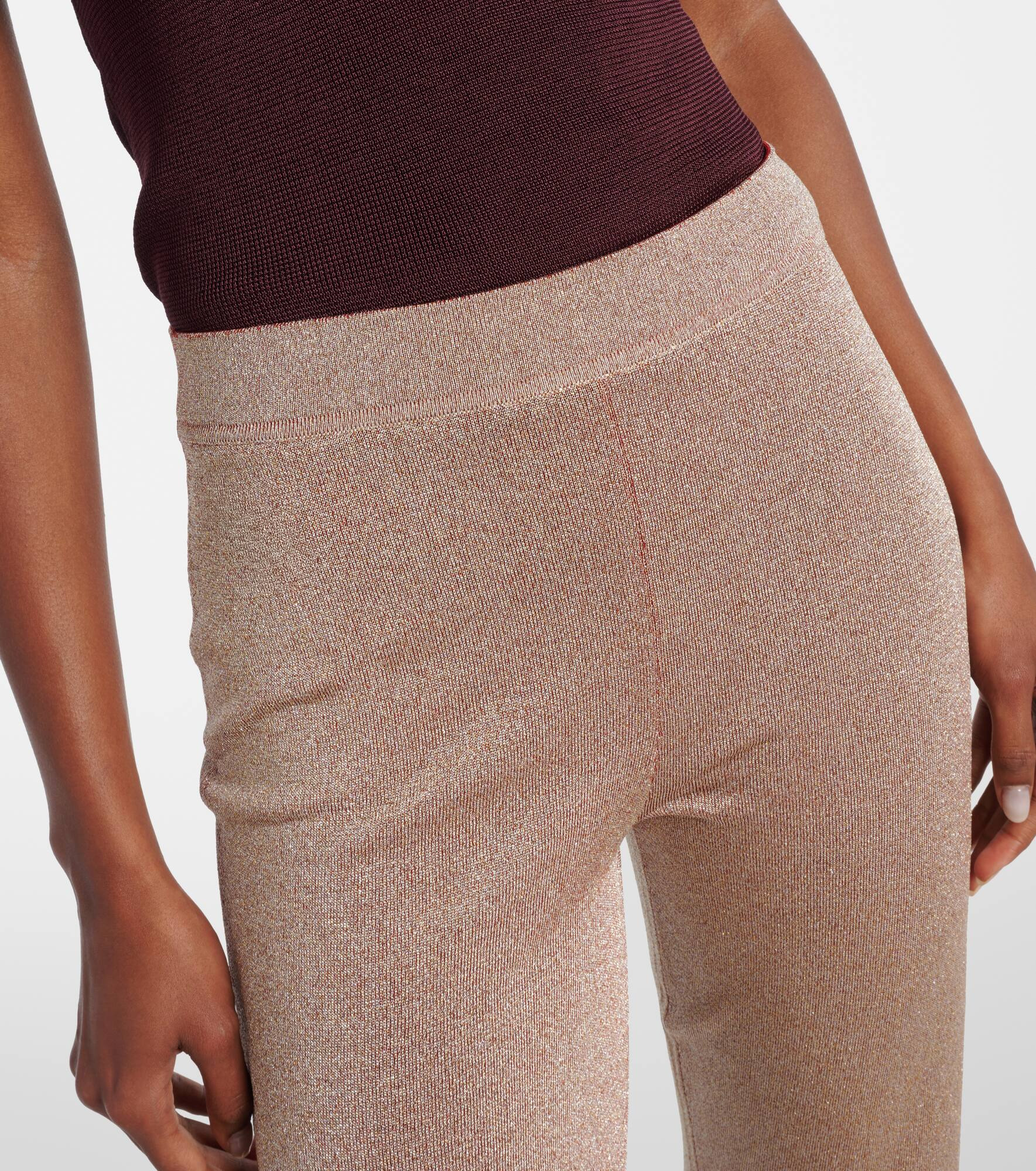 Lamé flared pants - 4
