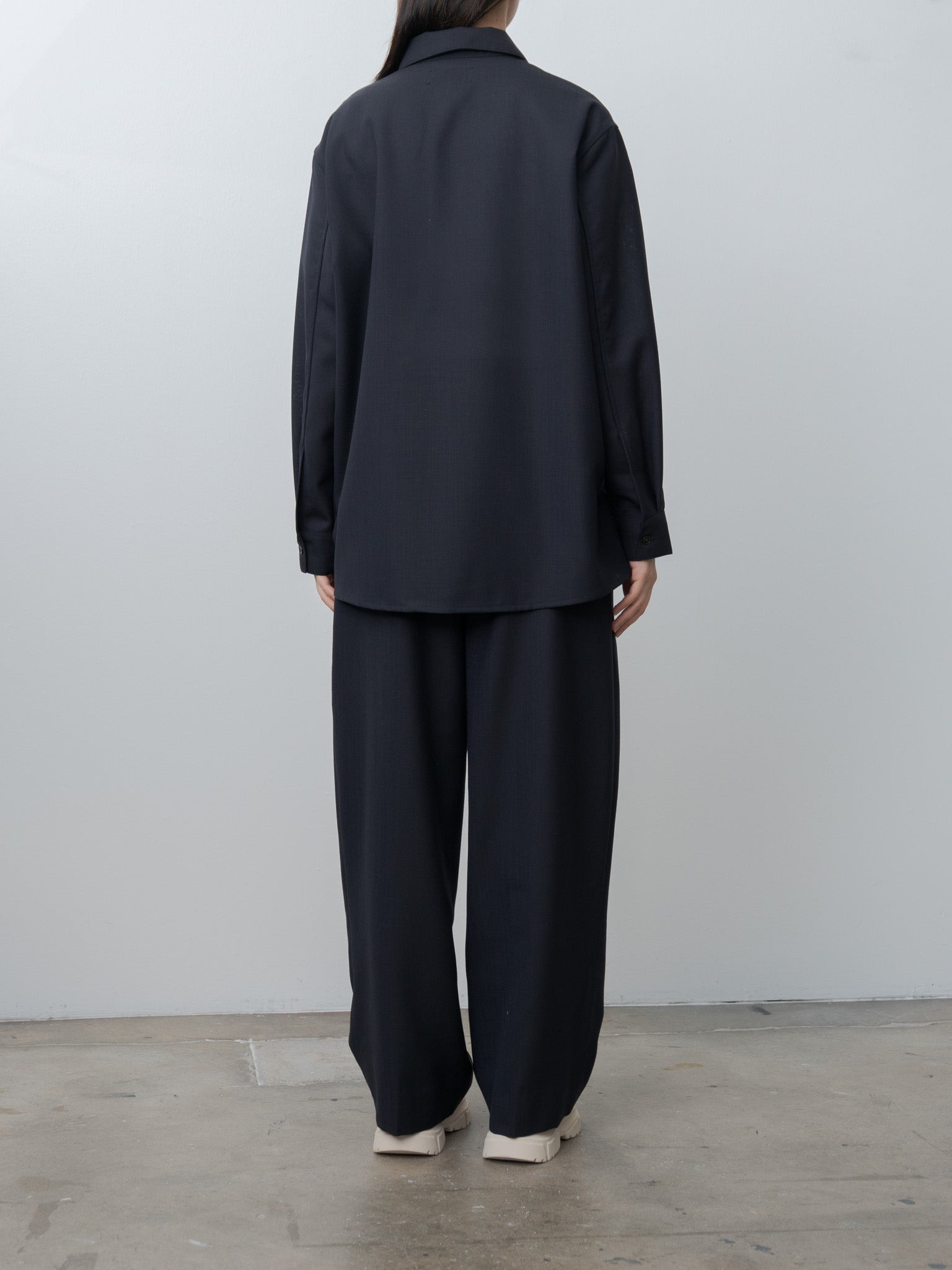 Pinole Half Placket Shirt - Darkest Navy - 5