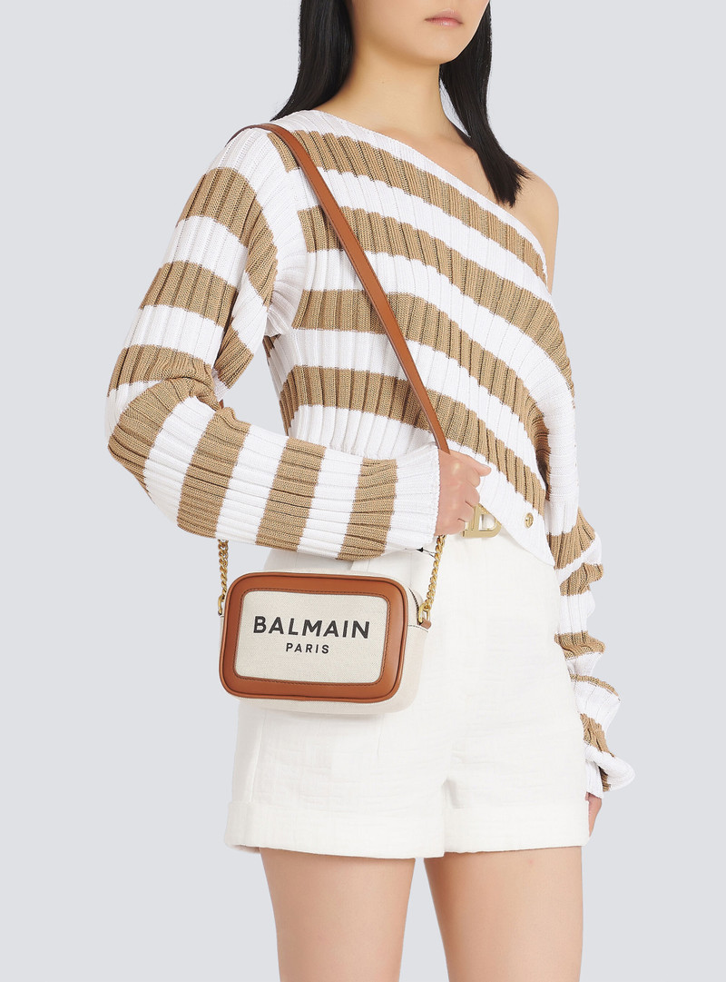 Canvas B-Army camera bag with  leather panels 8