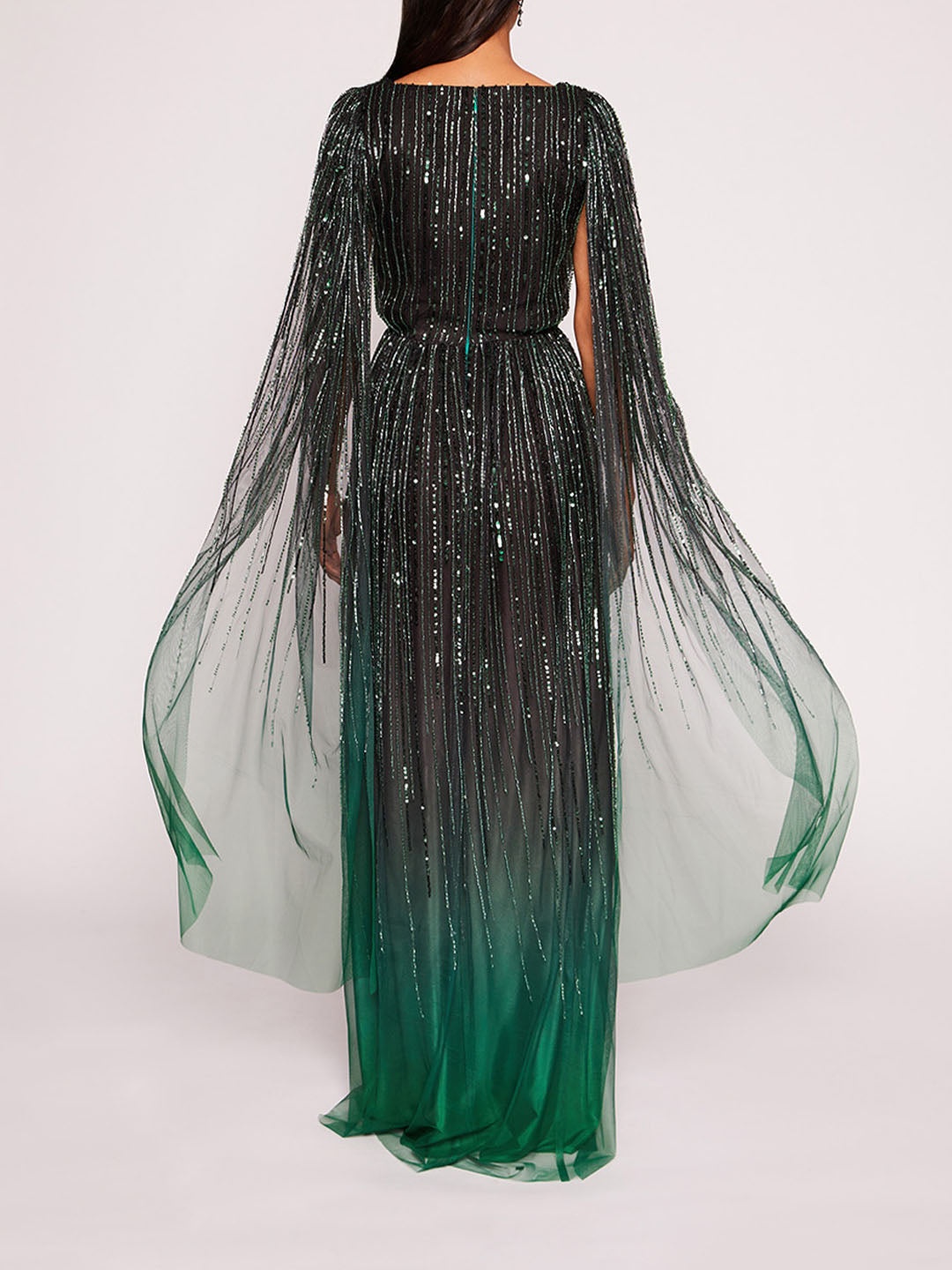 OMBRE BEADED GOWN - 2