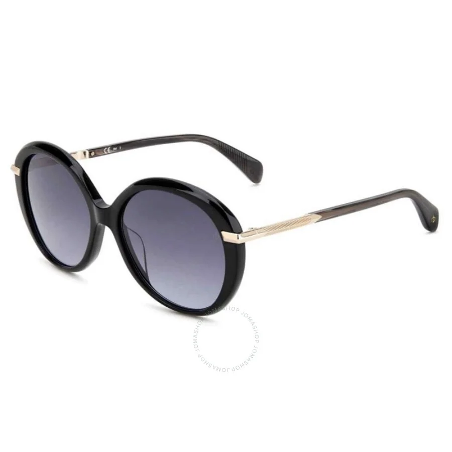 Rag & Bone Grey Round Ladies Sunglasses RNB1075/S 0807/9O 56 - 1