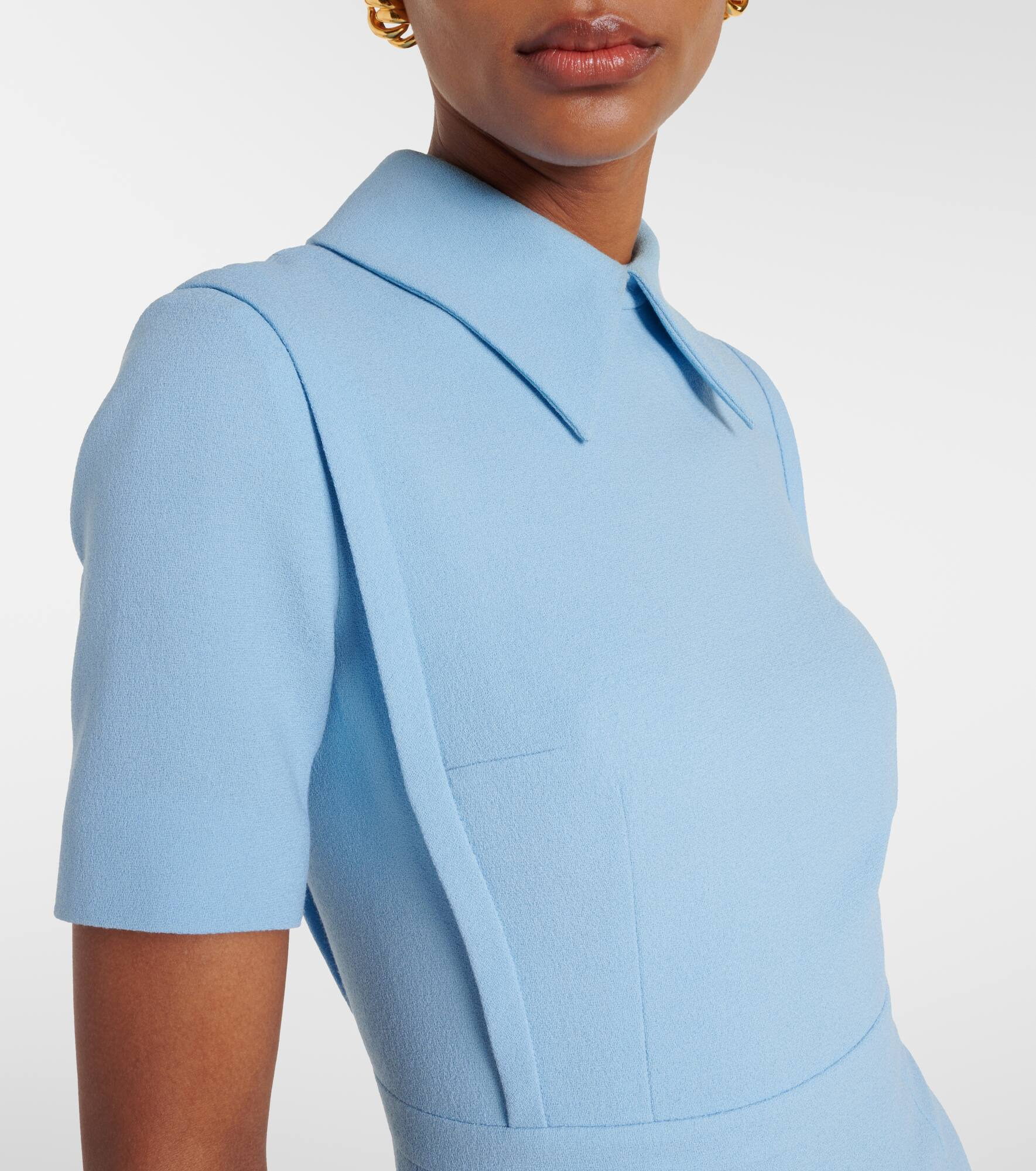 Valletta wool cocktail dress - 4