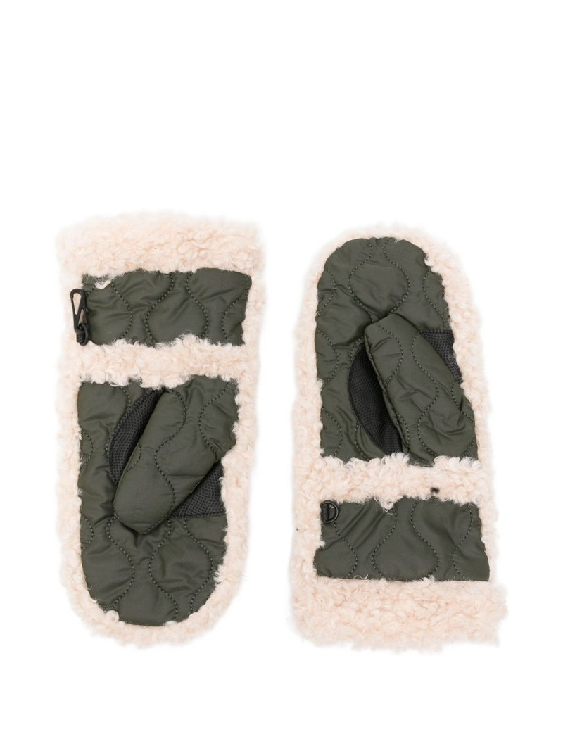 Barbour quilted shearling-trim gloves outlook