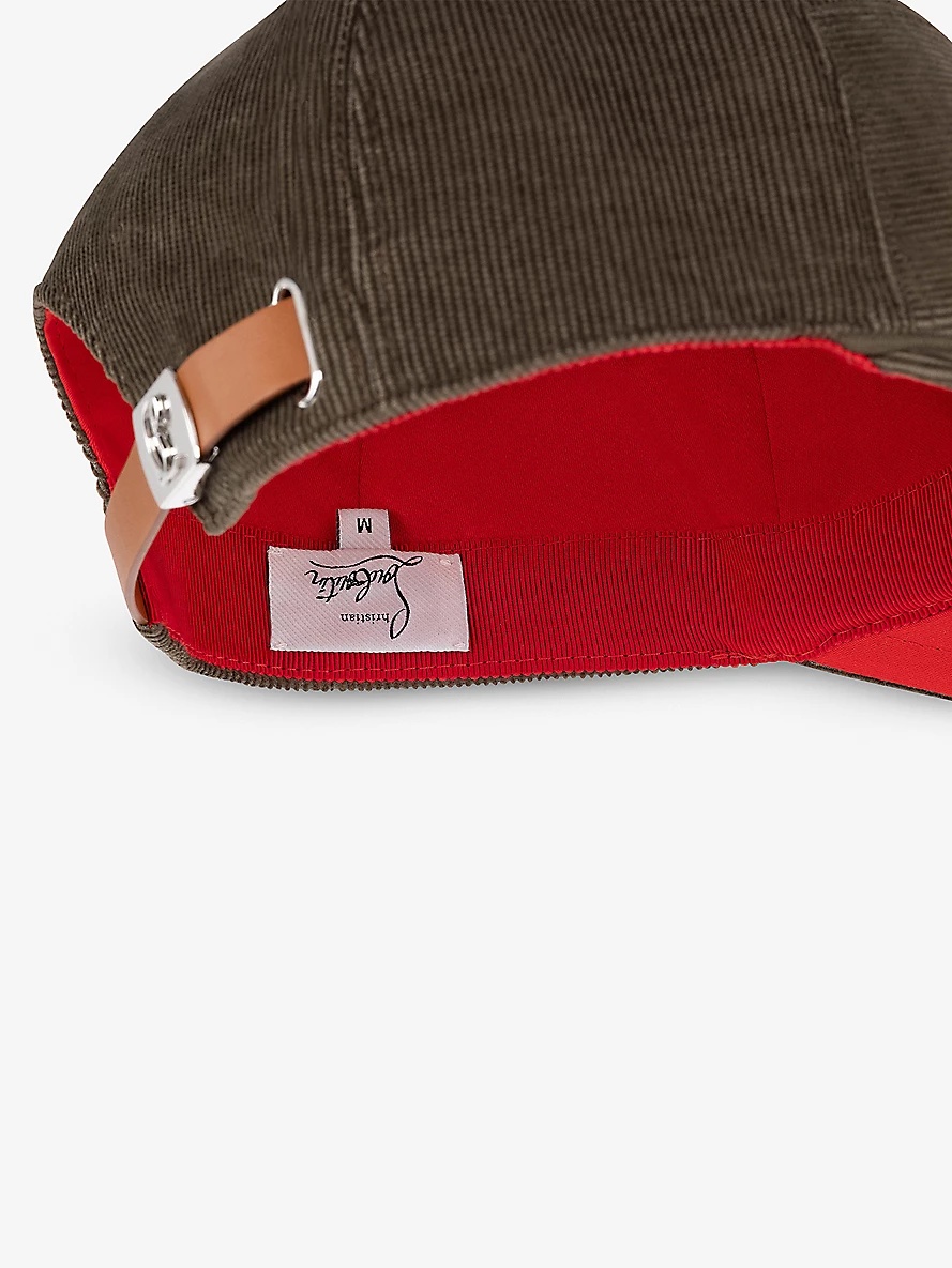Enky Mooncrest corduroy cotton cap - 3