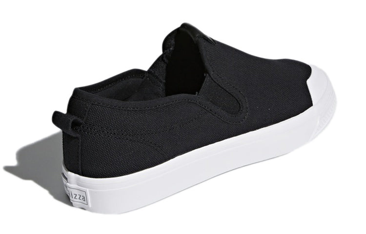 (WMNS) adidas originals Nizza Slipon 'Black White' CQ3104 - 4