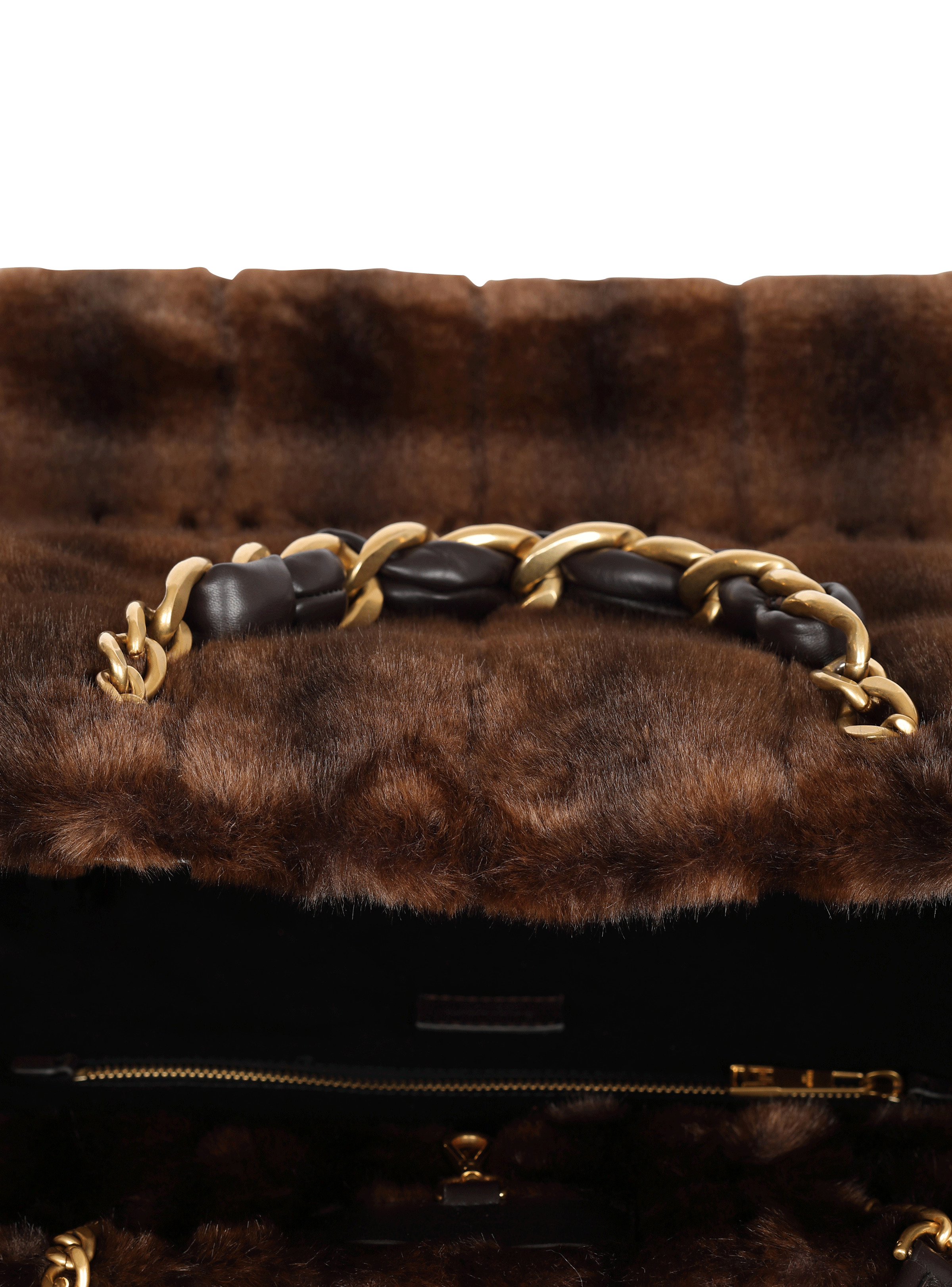 1945 Soft faux fur tote bag - 5