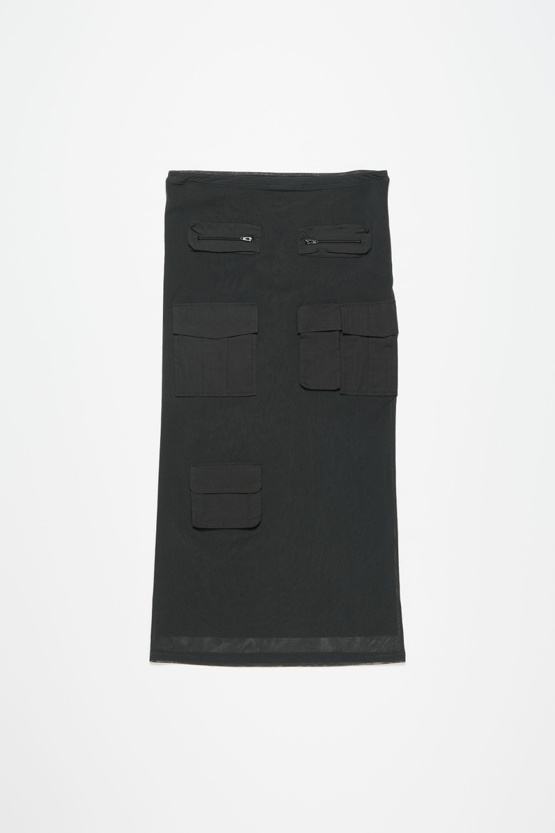 Cargo mesh skirt - Anthracite grey - 1