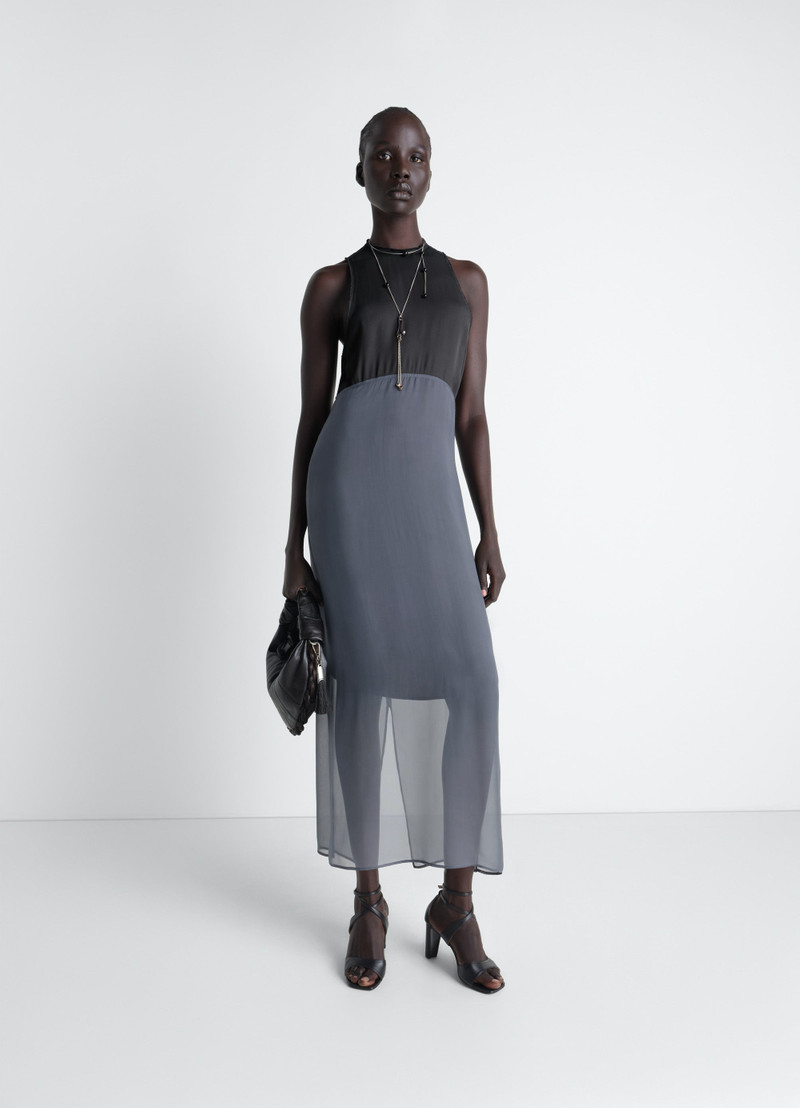 Lemaire COLUMN DRESS IN CREPE DE CHINE VISCOSE outlook