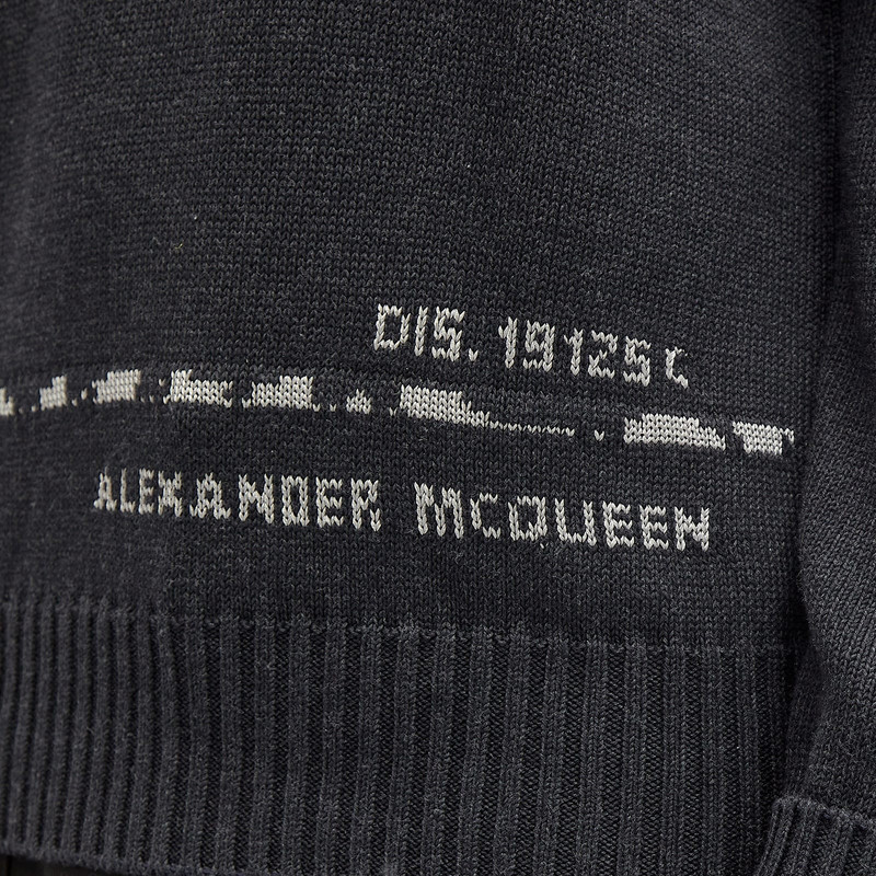 Alexander McQueen Grafitti Logo Crew Neck Jumper 5